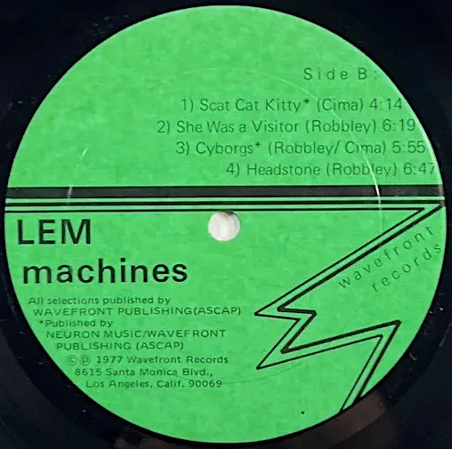 Lem – Machines (VG+/VG+) – LP, US 1977 - Image 4