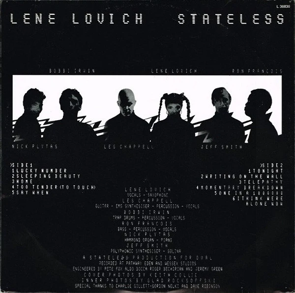 Lene Lovich – Stateless (VG+/VG) – LP, AU 1979 - Image 5