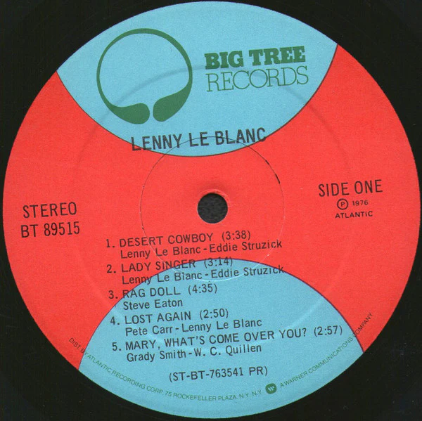 Lenny LeBlanc – Lenny LeBlanc (VG+/E) – LP, US 1976 - Image 3