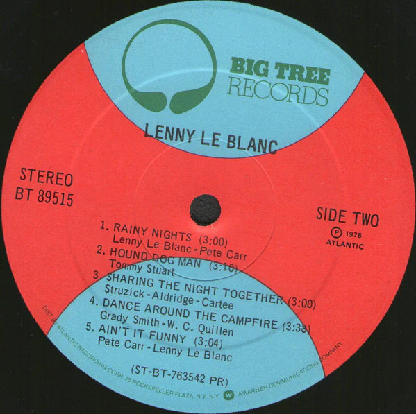 Lenny LeBlanc – Lenny LeBlanc (VG+/E) – LP, US 1976 - Image 4