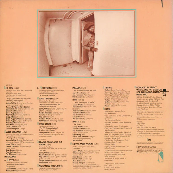 Lenny White – Big City (VG+/VG+) – LP, US 1977 - Image 2