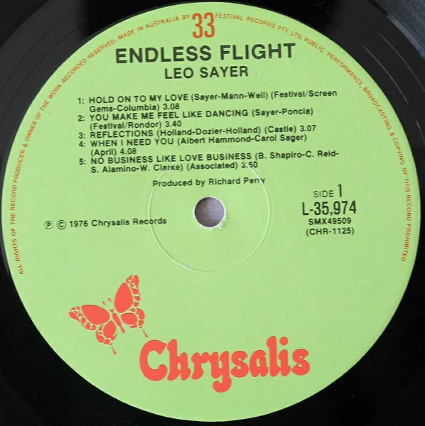Leo Sayer – Endless Flight (VG+/VG+) – LP, AU 1976 - Image 2