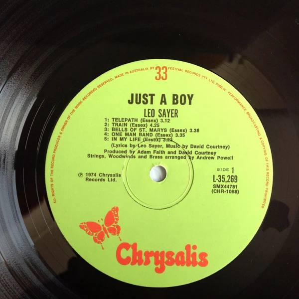 Leo Sayer – Just A Boy (VG+/VG+) – LP, AU 1974 - Image 3