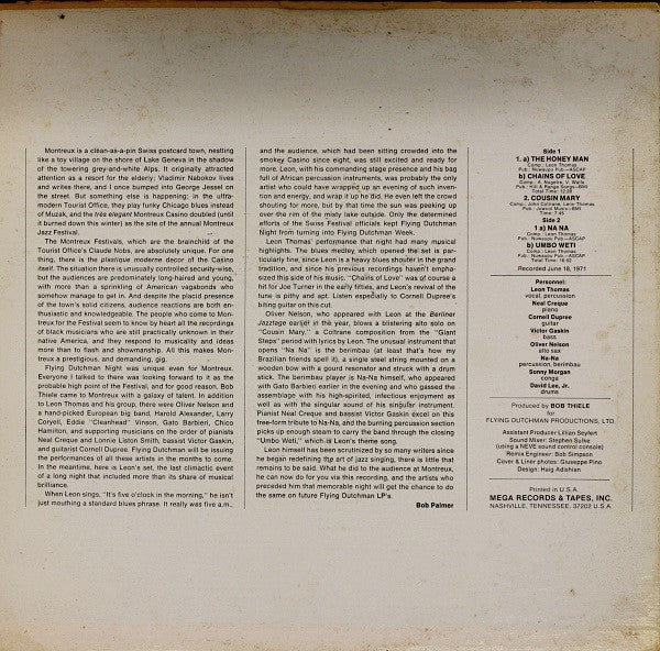 Leon Thomas – Gold Sunrise On Magic Mountain (VG/VG) – LP, US 1971 - Image 4