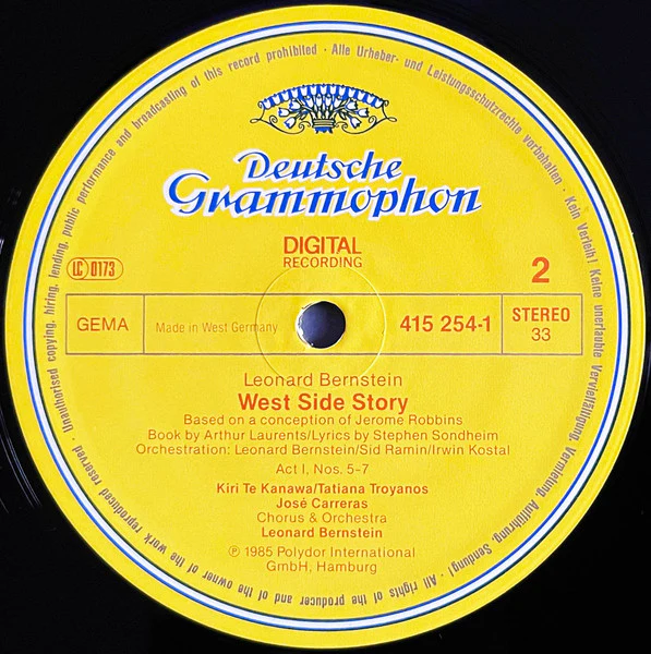 Leonard Bernstein – West Side Story (VG/E) – 2xLP, DE 1985 - Image 6