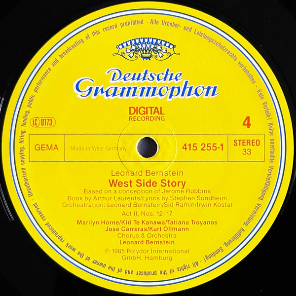 Leonard Bernstein – West Side Story (VG/E) – 2xLP, DE 1985 - Image 8
