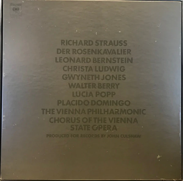 Leonard Bernstein, Wiener Philharmoniker, Christa Ludwig, Gwyneth Jones, Walter Berry, Lucia Popp – Der Rosenkavalier (VG+/VG+) – 4xLP, US 1971 - Image 2