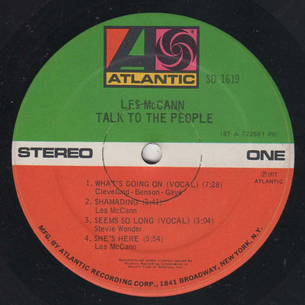 Les McCann – Talk To The People (VG/VG) – LP, US 1972 - Image 3