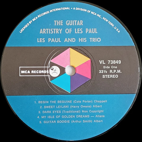 Les Paul And His Trio – The Guitar Artistry Of Les Paul (VG/VG) – LP, AU 1970 - Image 3