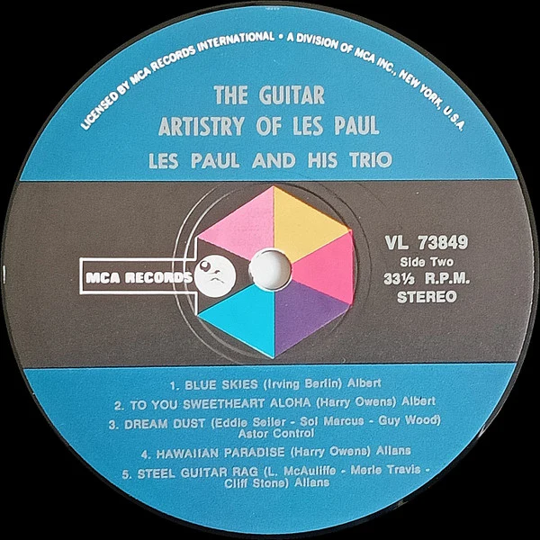 Les Paul And His Trio – The Guitar Artistry Of Les Paul (VG/VG) – LP, AU 1970 - Image 4