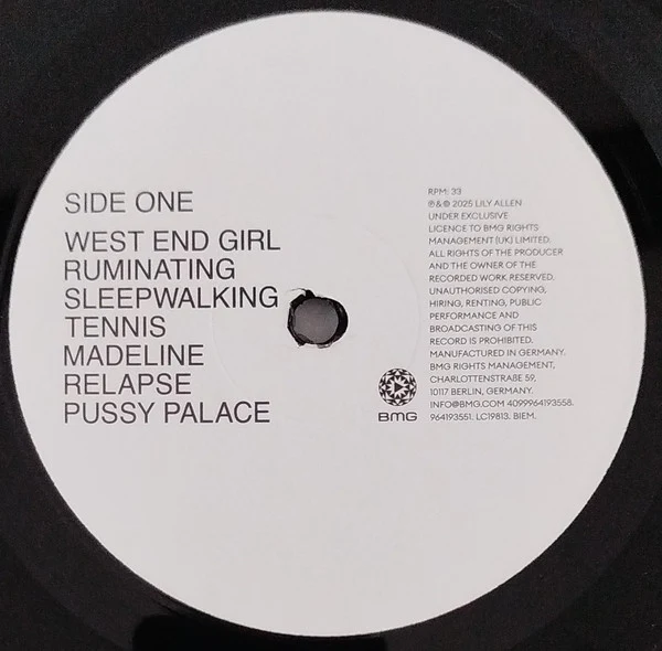 Lily Allen – West End Girl (M/M) – LP, EU 2026 - Image 3