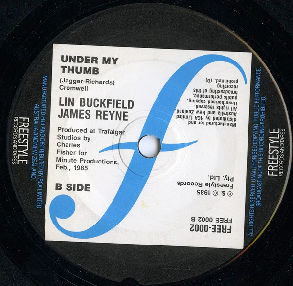 Lin Buckfield, James Reyne – R. O. C. K. (VG+/VG+) – 7", AU 1985 - Image 4