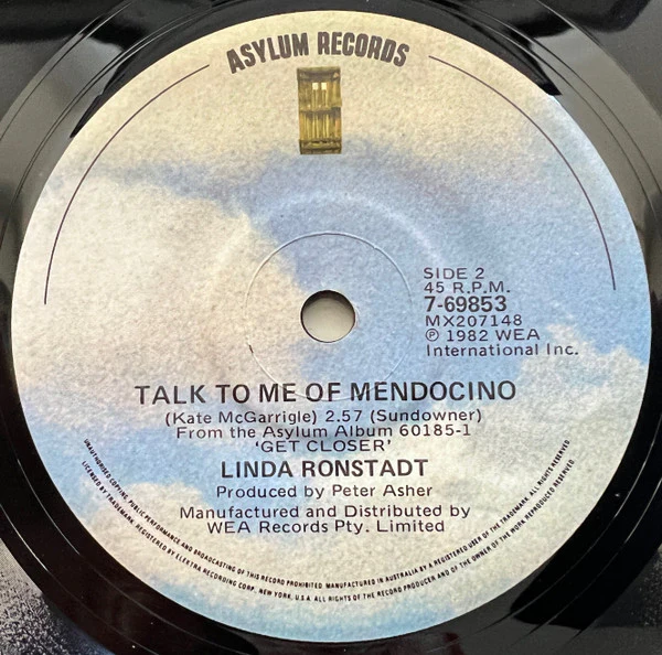 Linda Ronstadt – I Knew You When (VG+/Generic) – 7", AU 1982 - Image 2