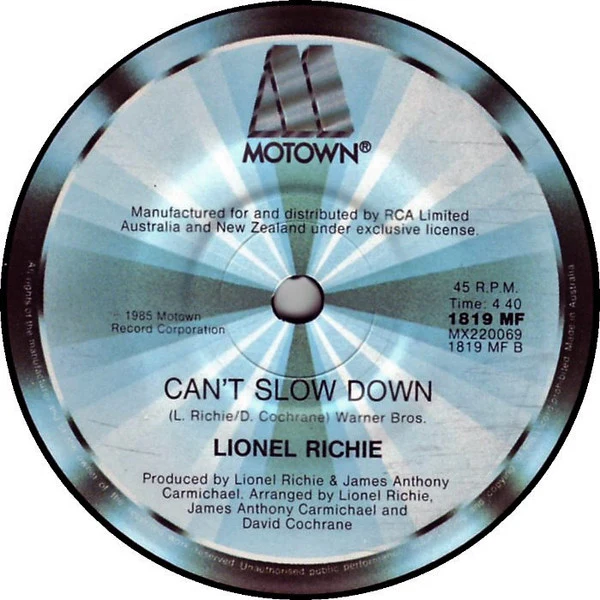 Lionel Richie – Say You, Say Me (E/E) – 7", AU 1985 - Image 4