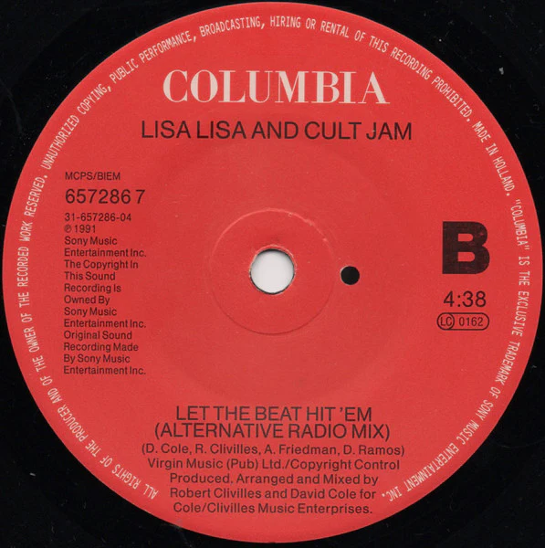 Lisa Lisa & Cult Jam – Let The Beat Hit 'Em (VG/VG+) – 7", UK 1991 - Image 4