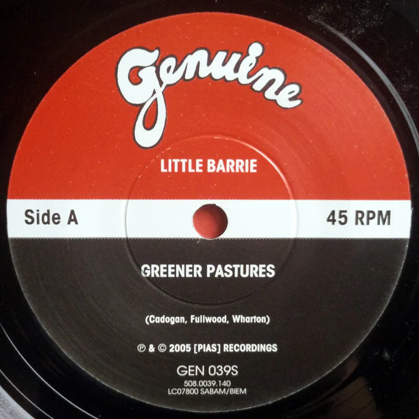 Little Barrie – Greener Pastures (VG+/VG+) – 7", UK 2005 - Image 3