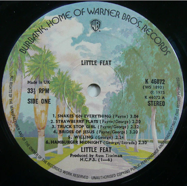 Little Feat – Little Feat (VG/VG+) – LP, UK 1975 - Image 3