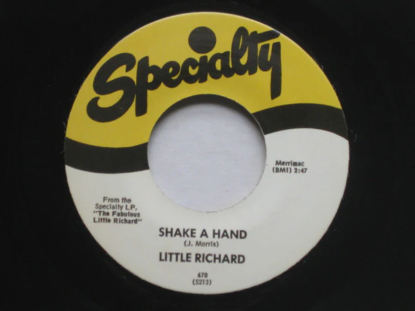Little Richard – Shake A Hand (VG/Generic) – 7", US