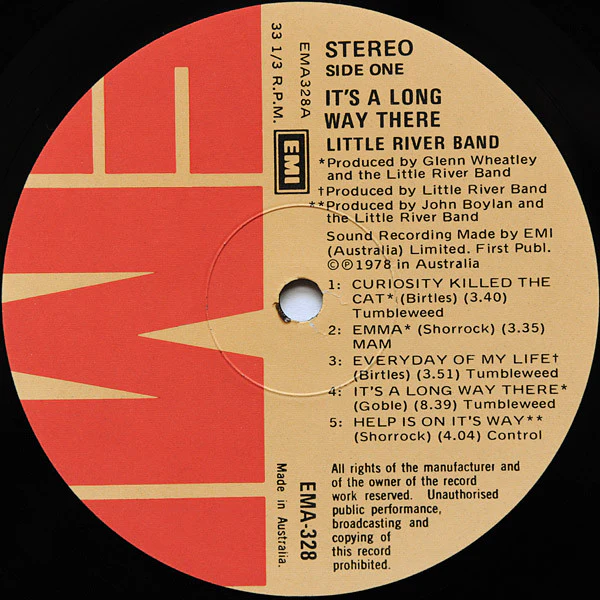 Little River Band – It's A Long Way There (Greatest Hits) (VG+/VG+) – LP, AU 1978 - Image 3