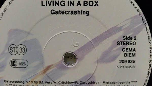 Living In A Box – Gatecrashing (VG/VG+) – LP, DE 1989 - Image 10