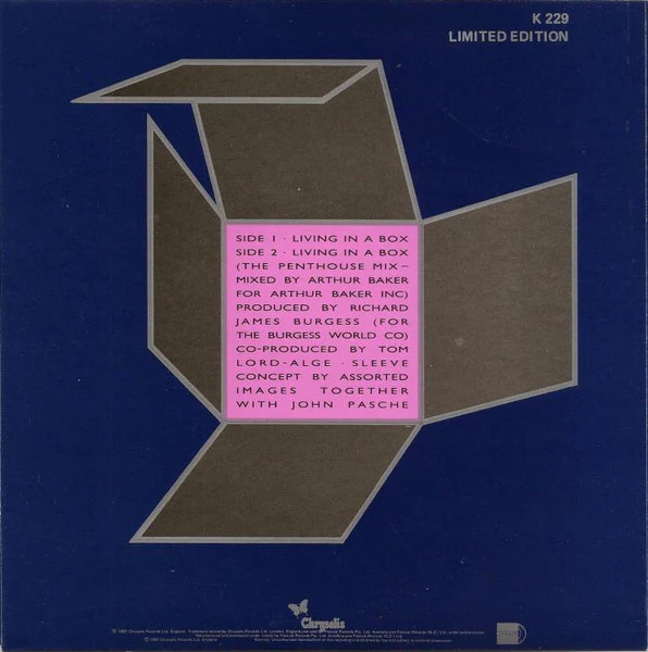 Living In A Box – Living In A Box (E/Generic) – 7", AU 1987 - Image 2