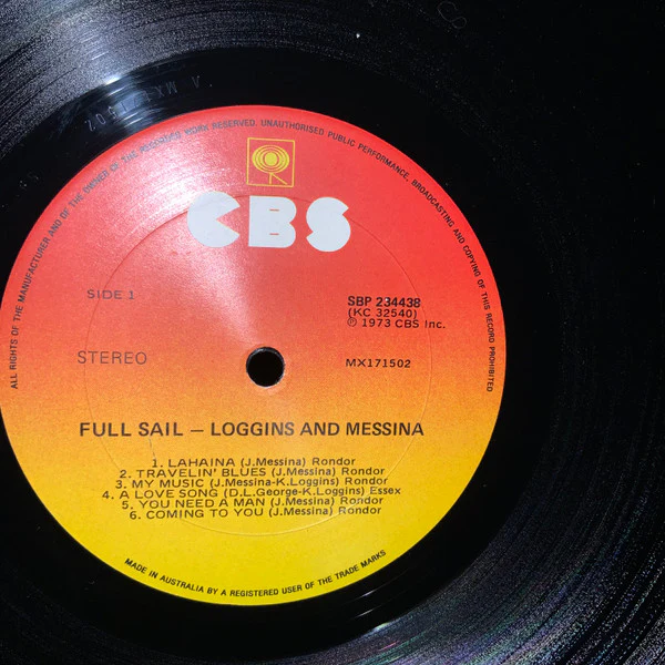 Loggins And Messina – Full Sail (VG+/VG+) – LP, AU 1973 - Image 3