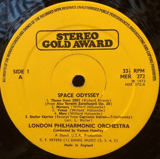 London Philharmonic Orchestra – A Sound Spectacular Stereo Space Odyssey (VG+/VG+) – LP, UK 1973 - Image 3