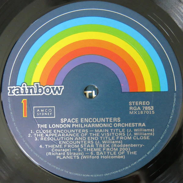 London Philharmonic Orchestra – Space Encounters (With The Galactic Symphony And Synthesizers) (VG+/VG+) – LP, AU - Image 3