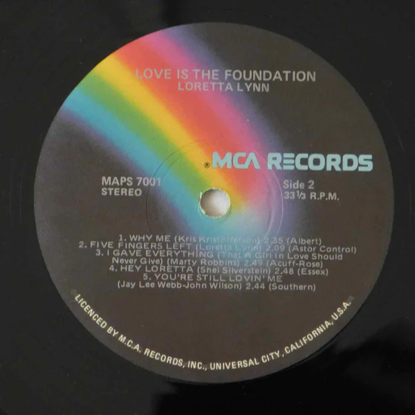 Loretta Lynn – Love Is The Foundation (VG+/VG+) – LP, AU 1973 - Image 4