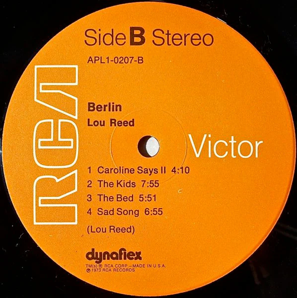 Lou Reed – Berlin (VG+/VG+) – LP, US 1973 - Image 4