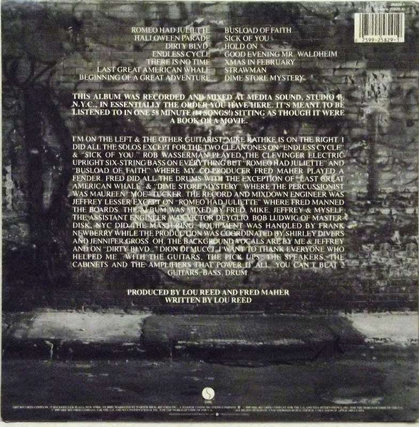 Lou Reed – New York (VG/VG) – LP, Australasia 1989 - Image 3