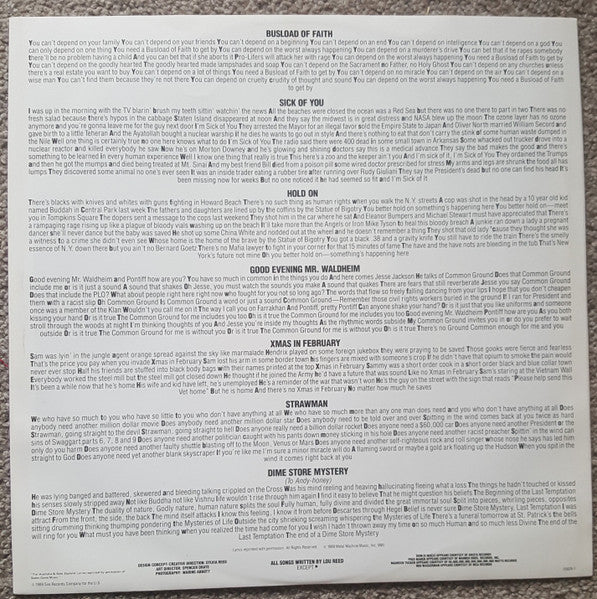 Lou Reed – New York (VG/VG) – LP, Australasia 1989 - Image 5