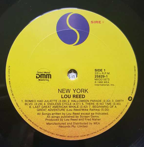Lou Reed – New York (VG/VG) – LP, Australasia 1989 - Image 6