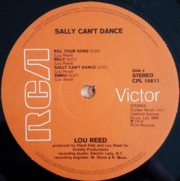 Lou Reed – Sally Can't Dance (VG+/VG+) – LP, NL 1974 - Image 4