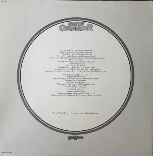 Lou Reed – Sally Can't Dance (VG+/VG+) – LP, NL 1974 - Image 5