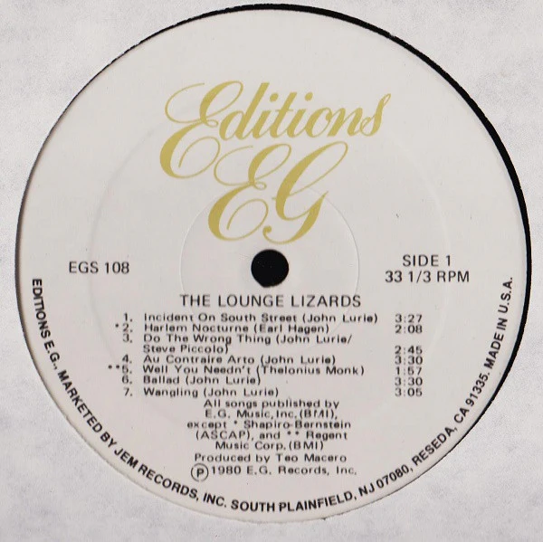 Lounge Lizards – The Lounge Lizards (G+/G+) – LP, US 1981 - Image 3