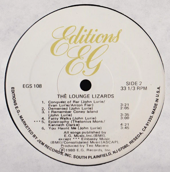 Lounge Lizards – The Lounge Lizards (G+/G+) – LP, US 1981 - Image 4