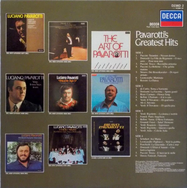 Luciano Pavarotti – Pavarotti's Greatest Hits (VG+/VG+) – 2xLP, Australasia 1980 - Image 3