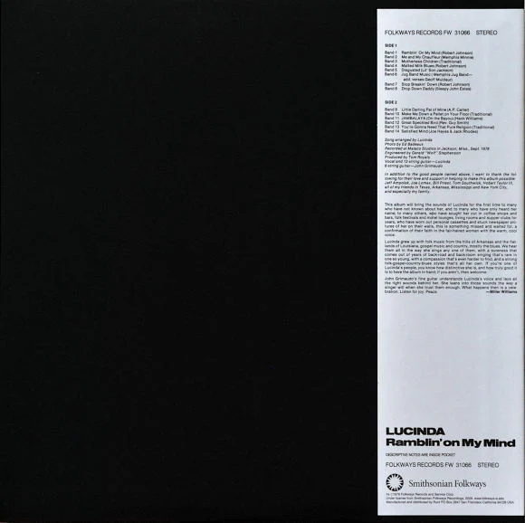 Lucinda Williams – Ramblin' On My Mind (E/VG+) – LP, US 2009 - Image 2