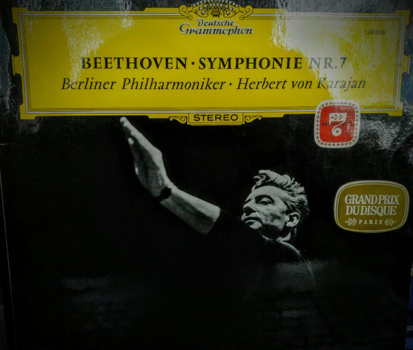 Ludwig van Beethoven, Berliner Philharmoniker, Herbert von Karajan – Symphonie Nr. 7 (VG+/VG) – LP, DE