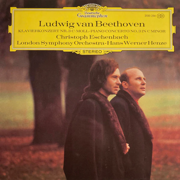 Ludwig van Beethoven, Christoph Eschenbach, London Symphony Orchestra, Hans Werner Henze – Klavierkonzert Nr. 3 C-moll = Piano Concerto No. 3 In C Minor (VG+/VG) – LP, EU 1972