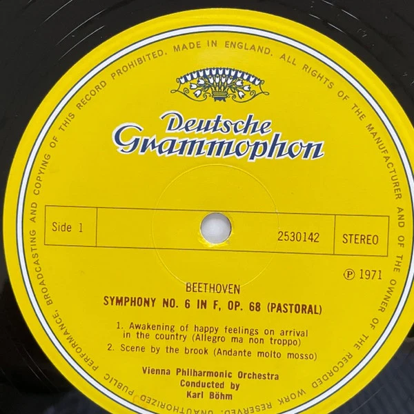 Ludwig van Beethoven, Herbert von Karajan, Berliner Philharmoniker – Symphonie Nr. 6 F-dur Op. 68 "Pastorale" (VG+/VG+) – LP, DE 1977 - Image 5