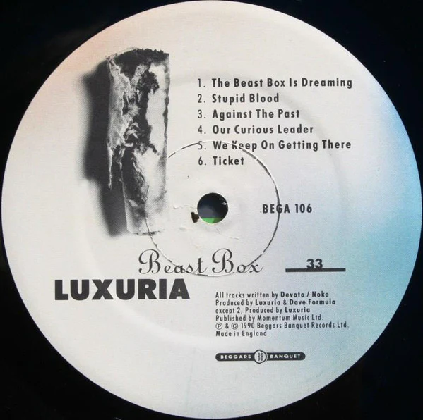 Luxuria – Beast Box (VG+/VG+) – LP, UK 1990 - Image 3