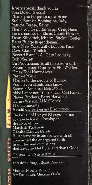 Lynyrd Skynyrd – Gimme Back My Bullets (VG/VG+) – LP, AU 1976 - Image 4