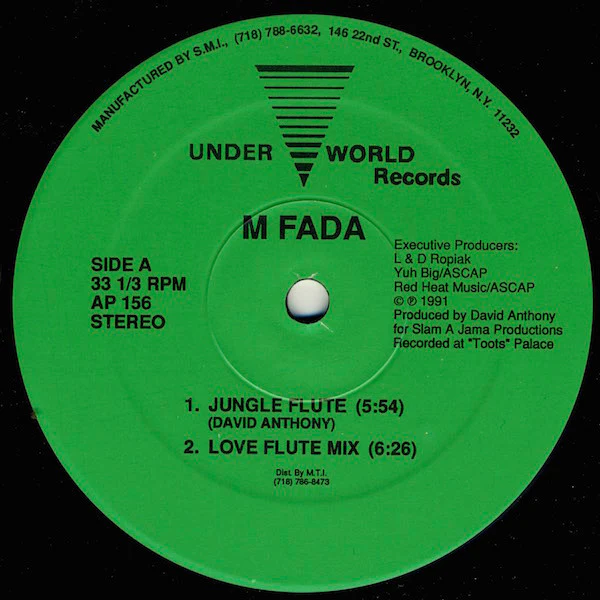 M Fada – Jungle Flute (VG+/Generic) – 12", US 1991