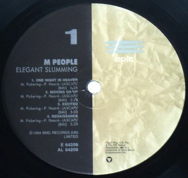 M People – Elegant Slumming (NM/M) – LP, US 1994 - Image 3