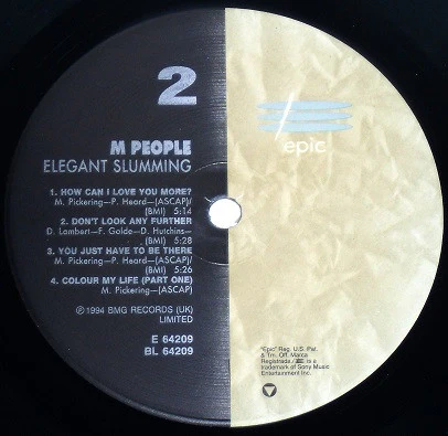 M People – Elegant Slumming (NM/M) – LP, US 1994 - Image 4