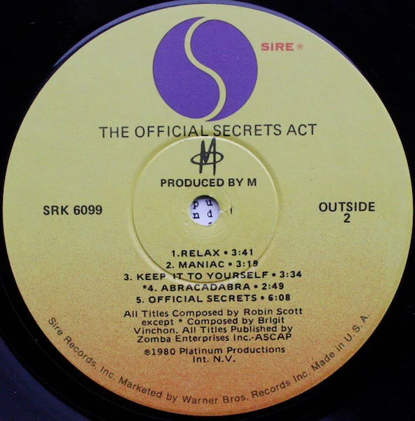 M – The Official Secrets Act (VG+/VG) – LP, US 1980 - Image 4