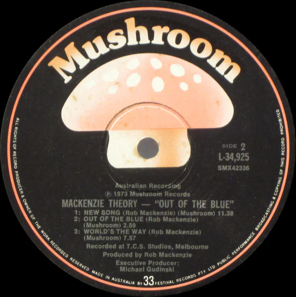 Mackenzie Theory – Out Of The Blue (VG+/VG+) – LP, AU 1973 - Image 6