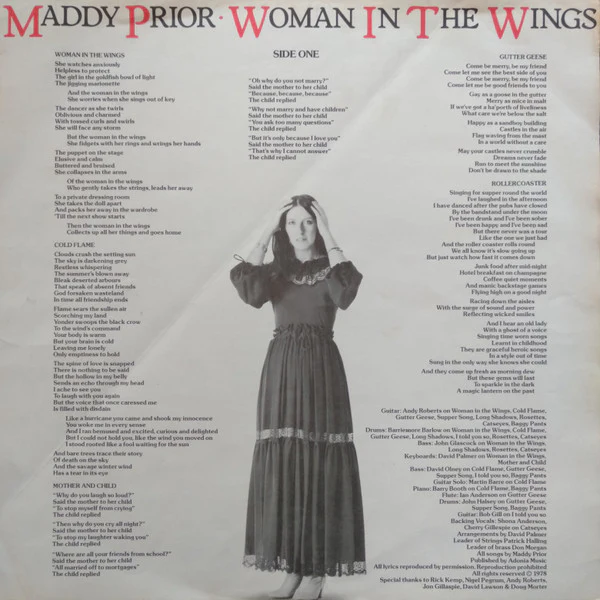 Maddy Prior – Woman In The Wings (E/VG+) – LP, AU 1978 - Image 2
